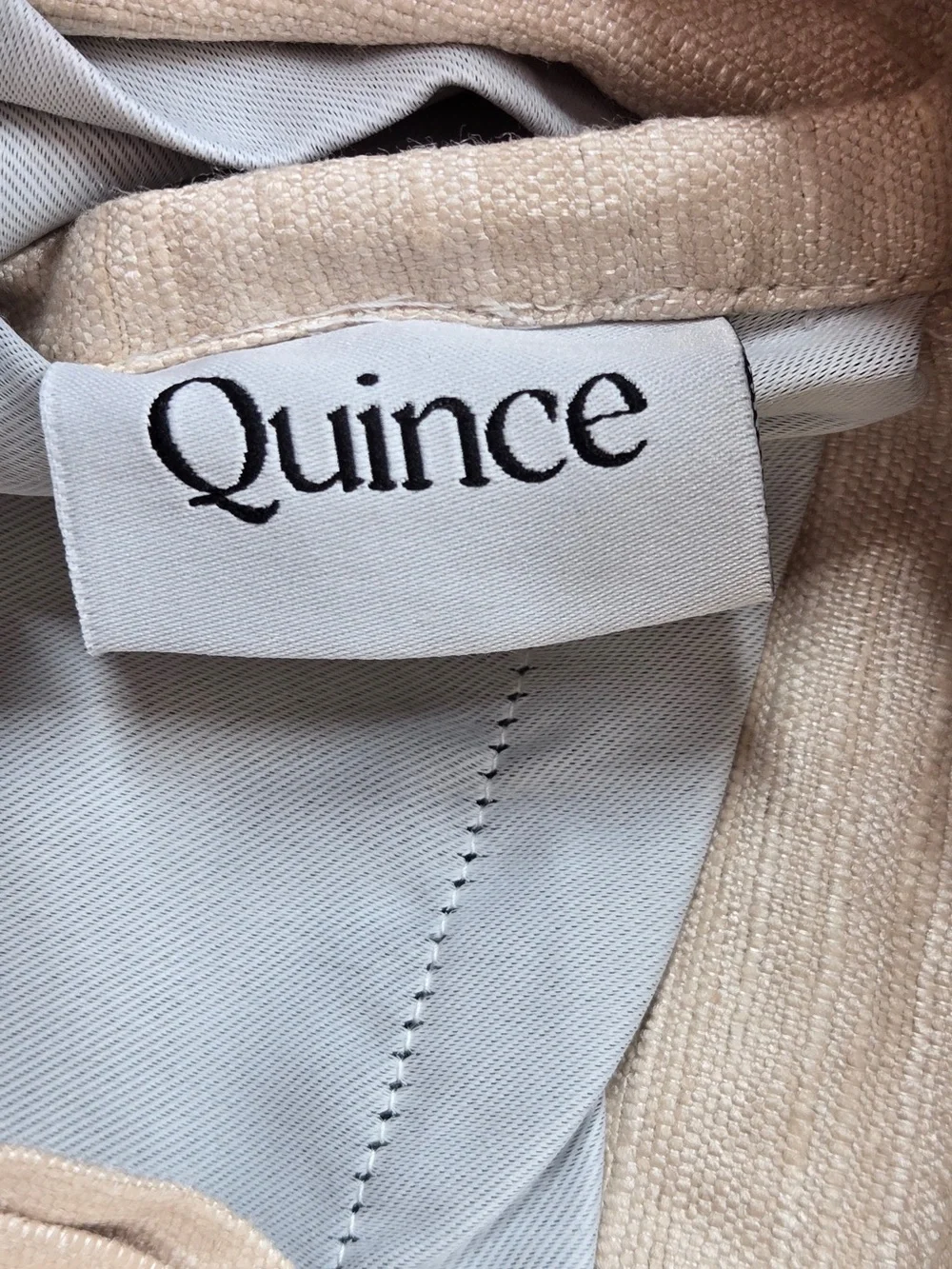 NWT QUINCE Set Of 2 48x84 Raw Silk Blackout Curtains Sand 9073